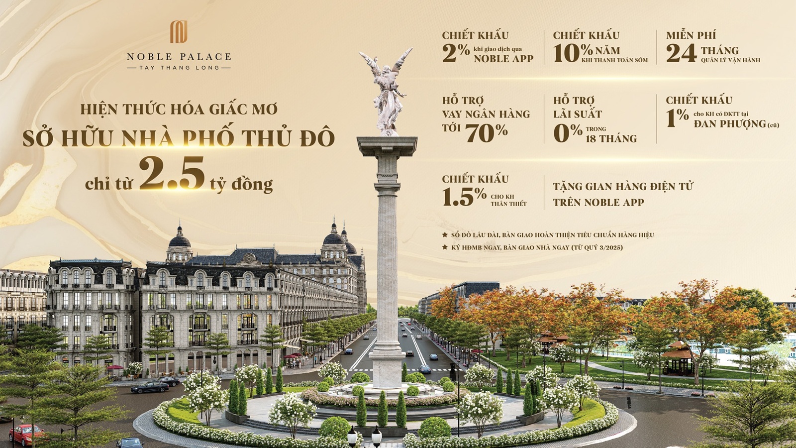 chính sách bán hàng dự án noble palace tây thăng long