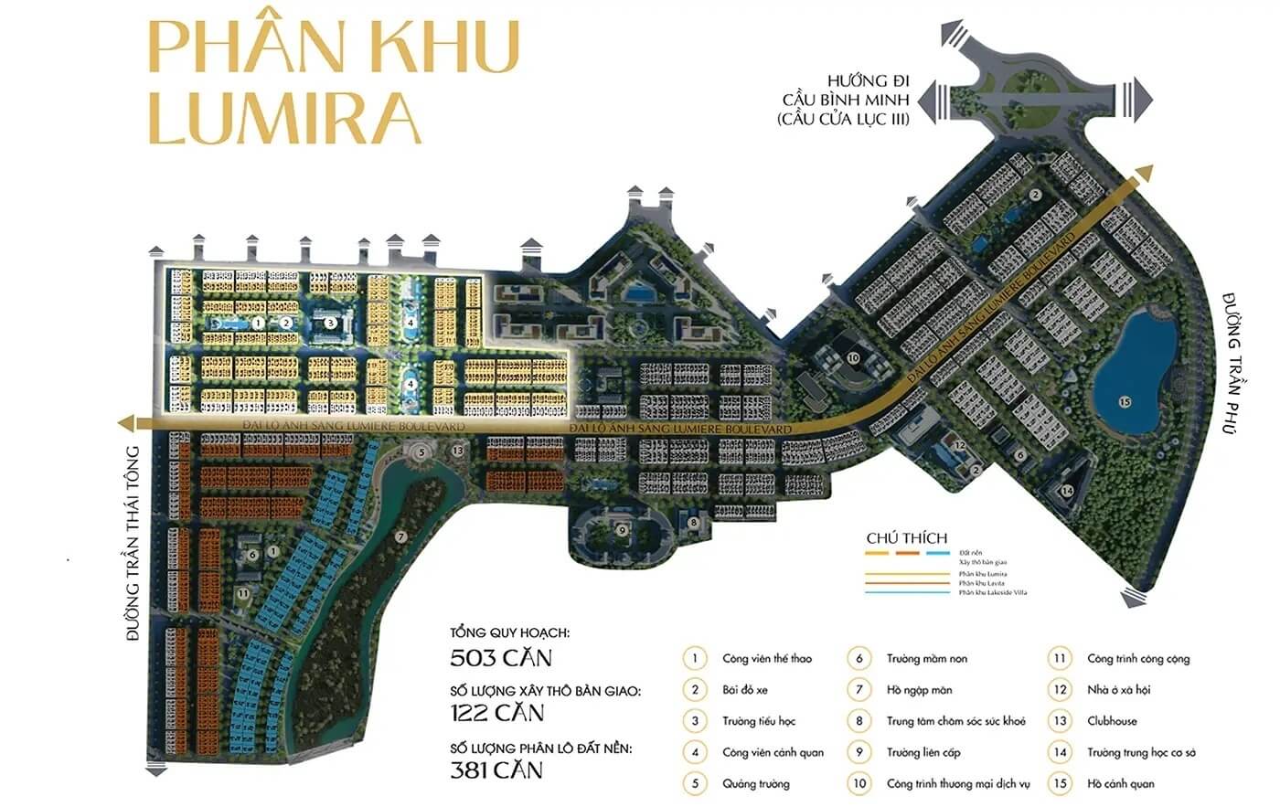 phân khu lumira dự án noble palace hạ long