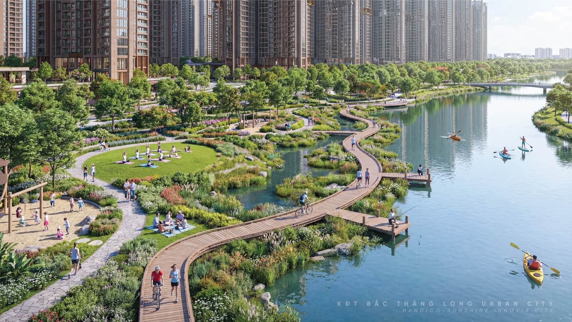 tiện ích dự án the grand riveria tàm xá đông anh
