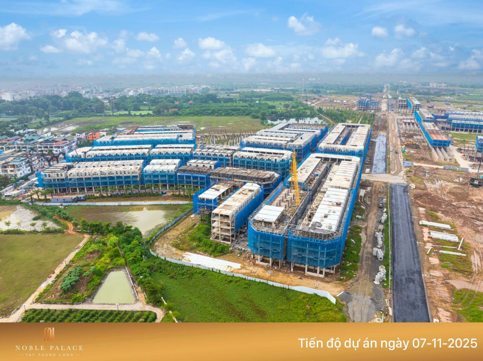 Tiến độ xây dựng dự án Noble Palace Tây Thăng Long tháng 11/2025