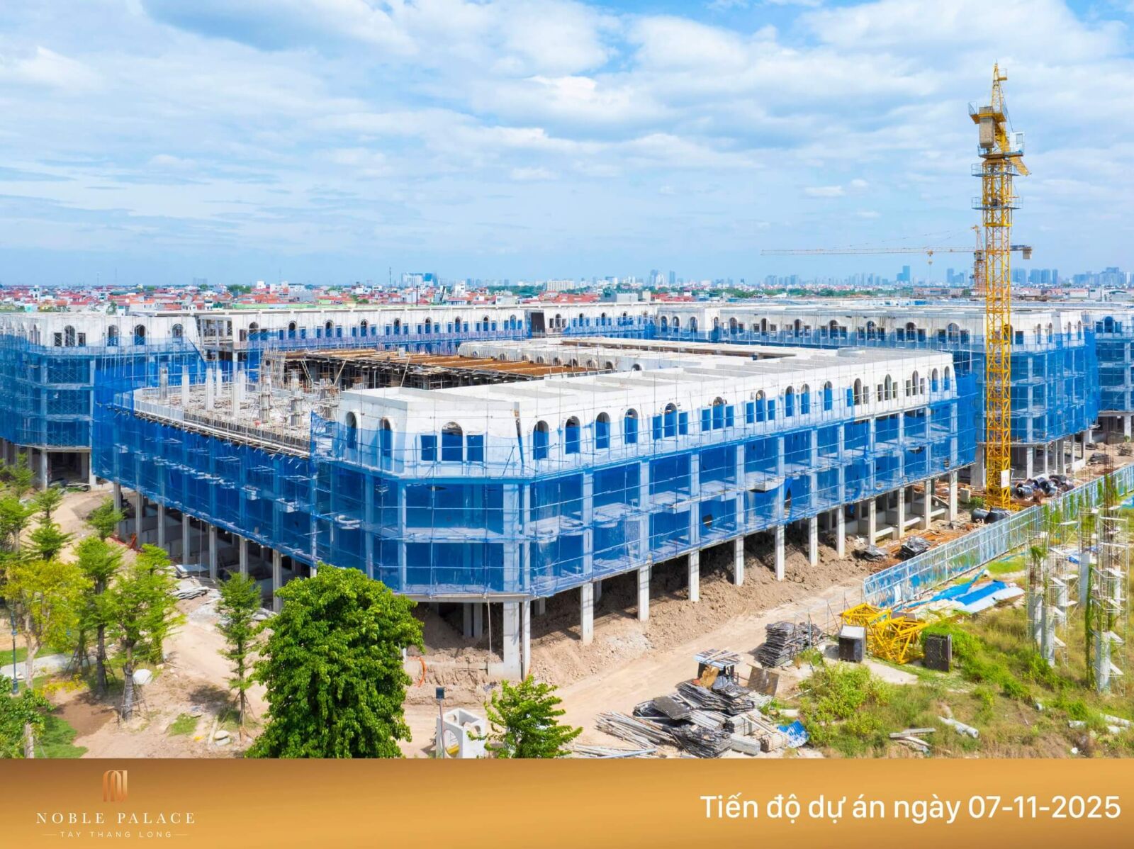 Tiến độ xây dựng dự án Noble Palace Tây Thăng Long tháng 11/2025