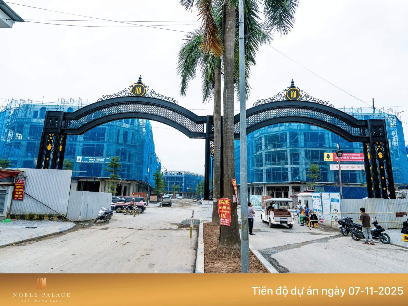 Tiến độ xây dựng dự án Noble Palace Tây Thăng Long tháng 11/2025