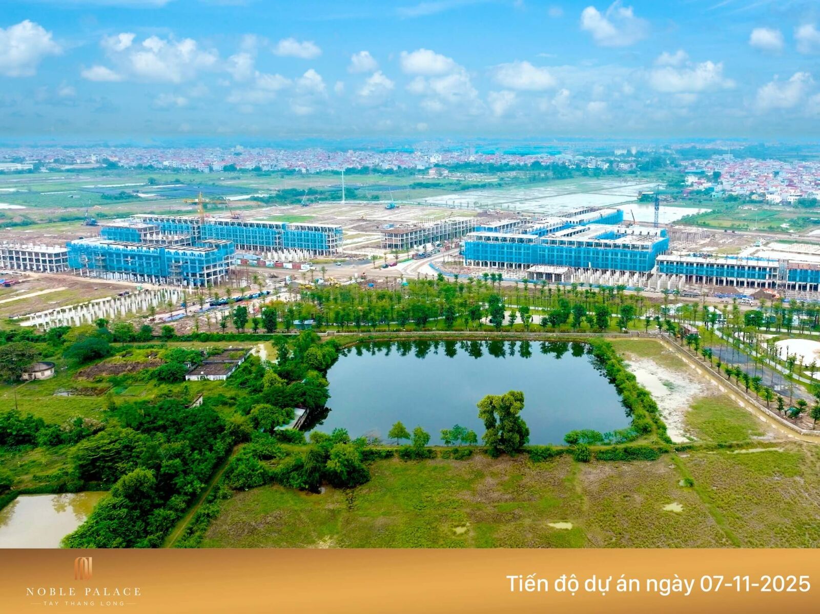 Tiến độ xây dựng dự án Noble Palace Tây Thăng Long tháng 11/2025