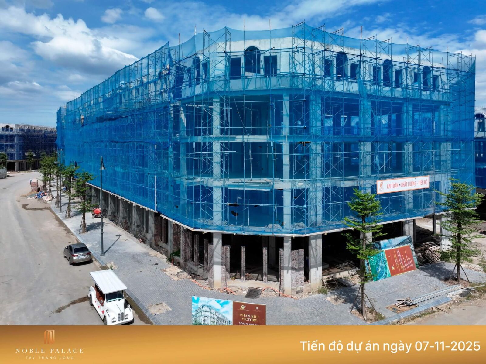 Tiến độ xây dựng dự án Noble Palace Tây Thăng Long tháng 11/2025