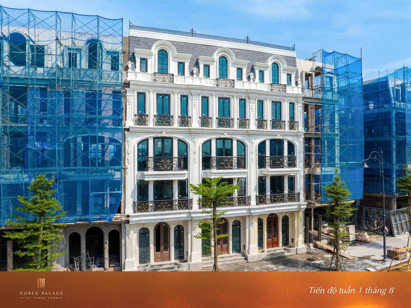 Tiến độ thi công xây dựng dự án Noble Palace Tây Thăng Long tháng 8/2025