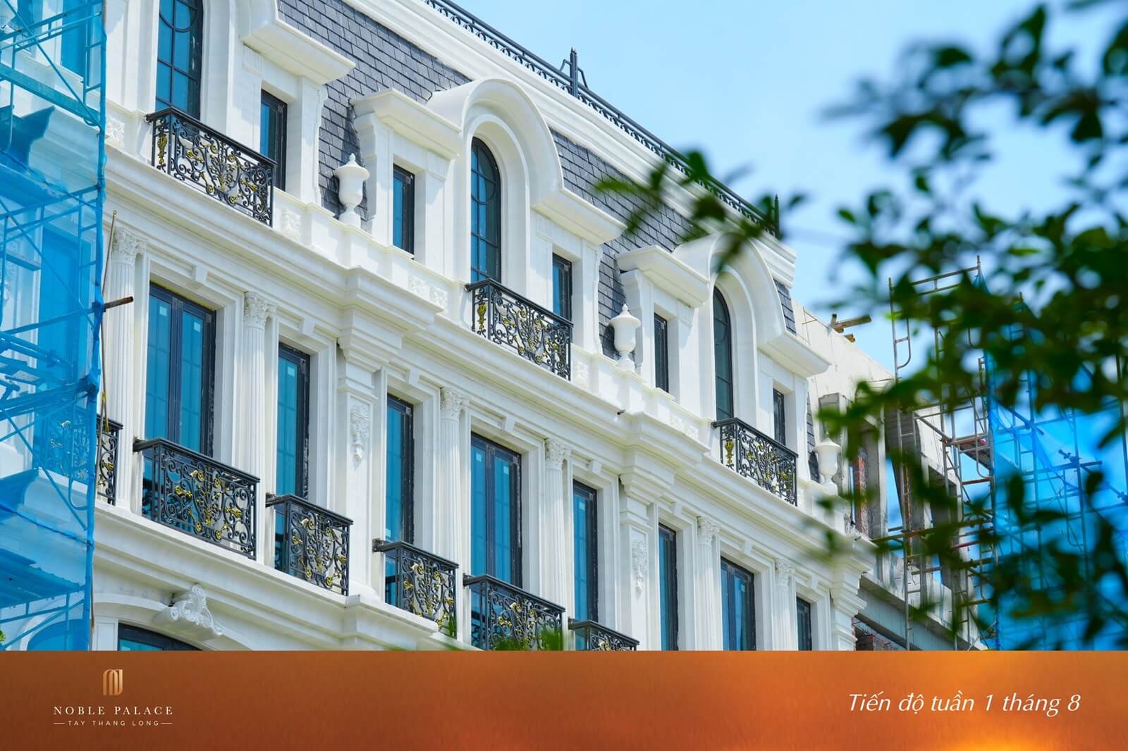 Tiến độ thi công dự án Noble Palace Tây Thăng Long tháng 8/2025