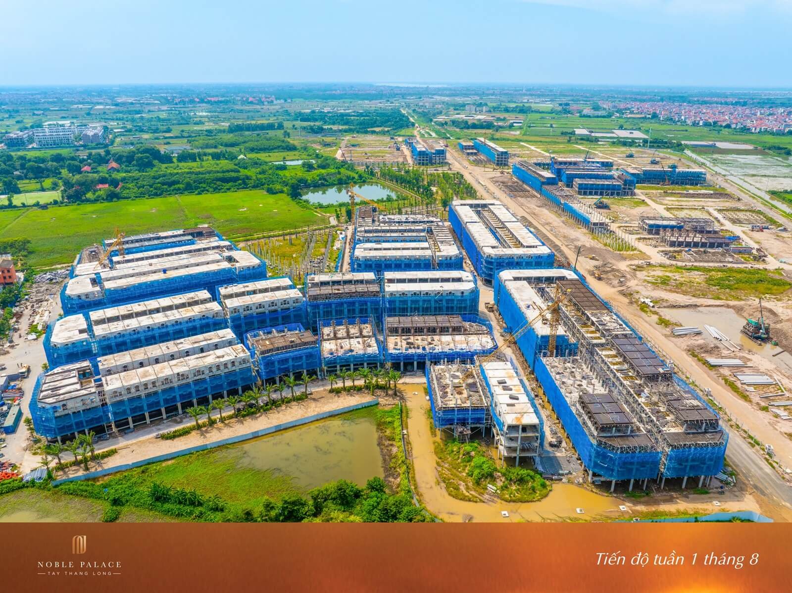 Tiến độ xây dựng dự án Noble Palace Tây Thăng Long tháng 8/2025